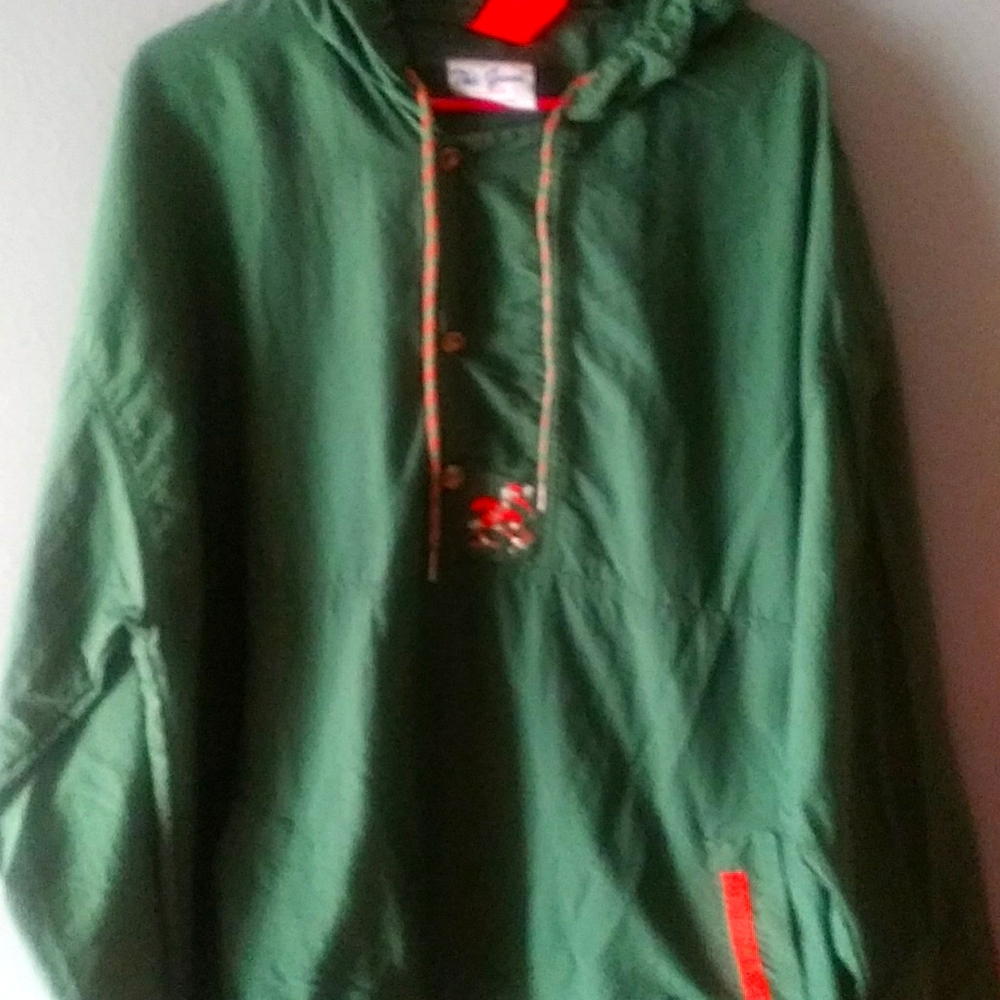 VINTAGE MIAMI HURRICANES WINDBREAKER XL
